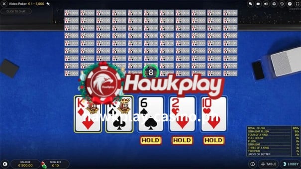 Hawkplay Online Casino-Video Poker 1