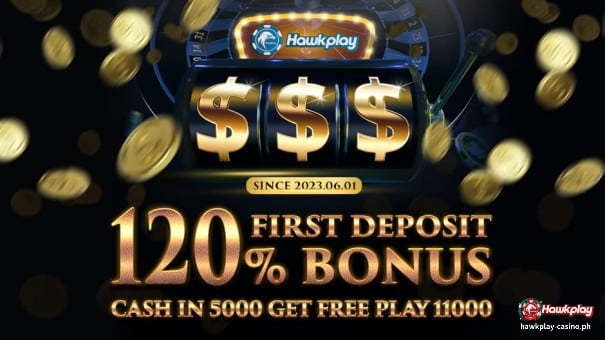 Hawkplay - 120% na Bonus sa unang deposit