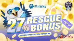 HAWKPLAY 27% RESCUE BONUS